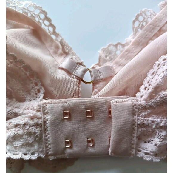 Aerie Wireless Triangle Bralette Bra Size Large Lacey Adjustable Fairy Soft Girl - Picture 5 of 8